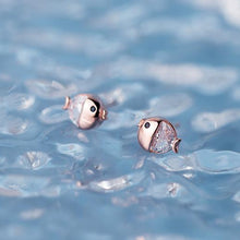 Laden Sie das Bild in den Galerie-Viewer, Zikonia Fisch Ohrstecker aus Silber