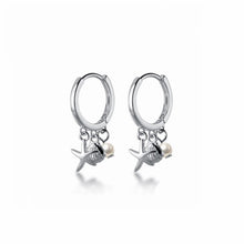 Laden Sie das Bild in den Galerie-Viewer, Muschel-Stern-Perlen Ohrring aus Silber