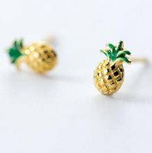 Laden Sie das Bild in den Galerie-Viewer, Ananas Ohrstecker aus Silber