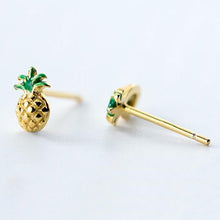 Laden Sie das Bild in den Galerie-Viewer, Ananas Ohrstecker aus Silber