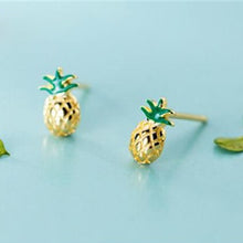 Laden Sie das Bild in den Galerie-Viewer, Ananas Ohrstecker aus Silber