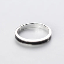 Laden Sie das Bild in den Galerie-Viewer, Schwarzer Silber Ring