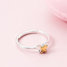 Laden Sie das Bild in den Galerie-Viewer, Doppel Schmetterling Ring aus Silber