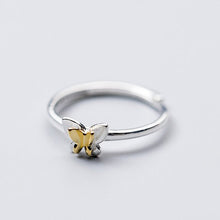 Laden Sie das Bild in den Galerie-Viewer, Doppel Schmetterling Ring aus Silber