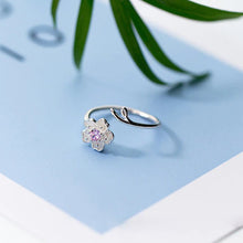 Laden Sie das Bild in den Galerie-Viewer, Kirschblüten Ring aus Silber