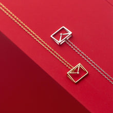 Laden Sie das Bild in den Galerie-Viewer, Briefumschlag Halskette aus Silber