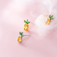 Laden Sie das Bild in den Galerie-Viewer, Ananas Ohrstecker aus Silber