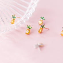 Laden Sie das Bild in den Galerie-Viewer, Ananas Ohrstecker aus Silber