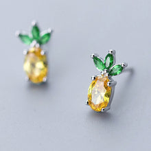 Laden Sie das Bild in den Galerie-Viewer, Ananas Ohrstecker aus Silber