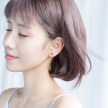 Laden Sie das Bild in den Galerie-Viewer, Wassermelonen Ohrstecker aus Silber