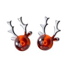 Laden Sie das Bild in den Galerie-Viewer, Rentier Ohrstecker aus Silber