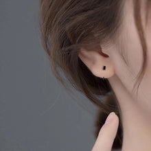 Laden Sie das Bild in den Galerie-Viewer, Mini Rechteck Ohrringe aus Silber