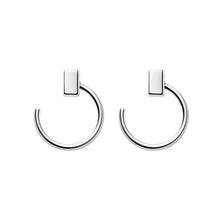 Laden Sie das Bild in den Galerie-Viewer, Mini Rechteck Ohrringe aus Silber