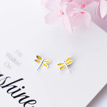 Laden Sie das Bild in den Galerie-Viewer, Libellen Ohrstecker aus Silber