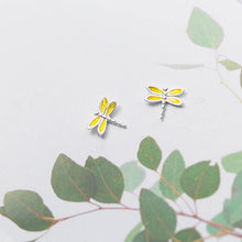 Laden Sie das Bild in den Galerie-Viewer, Libellen Ohrstecker aus Silber