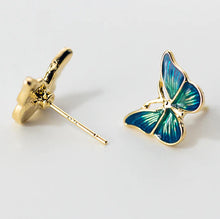 Laden Sie das Bild in den Galerie-Viewer, Schmetterling Ohrstecker aus Silber