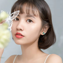 Laden Sie das Bild in den Galerie-Viewer, Schmetterling Ohrstecker aus Silber