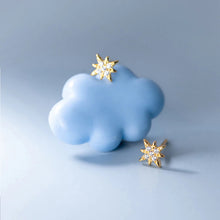 Laden Sie das Bild in den Galerie-Viewer, Stern Ohrstecker aus Silber