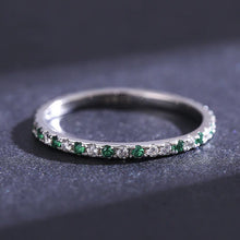 Laden Sie das Bild in den Galerie-Viewer, Alternierender Zikonia Ring aus Silber