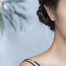 Laden Sie das Bild in den Galerie-Viewer, Stern Ohrringe aus Silber