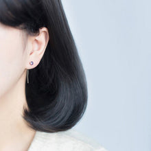 Laden Sie das Bild in den Galerie-Viewer, Kristall Ohrringe aus Silber