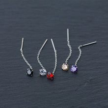 Laden Sie das Bild in den Galerie-Viewer, Kristall Ohrringe aus Silber