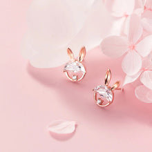 Laden Sie das Bild in den Galerie-Viewer, Hasen Ohrstecker aus Silber