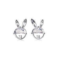 Laden Sie das Bild in den Galerie-Viewer, Hasen Ohrstecker aus Silber