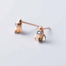 Laden Sie das Bild in den Galerie-Viewer, Raketen Ohrstecker aus Silber