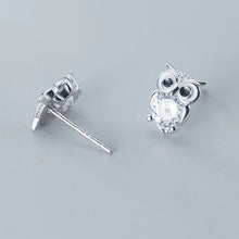 Laden Sie das Bild in den Galerie-Viewer, Eulen Ohrstecker aus Silber