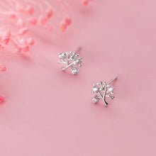 Laden Sie das Bild in den Galerie-Viewer, Baum Ohrstecker aus Silber