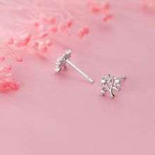 Laden Sie das Bild in den Galerie-Viewer, Baum Ohrstecker aus Silber