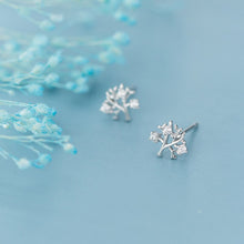 Laden Sie das Bild in den Galerie-Viewer, Baum Ohrstecker aus Silber