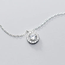 Laden Sie das Bild in den Galerie-Viewer, Kristall Kreis Ring aus Silber