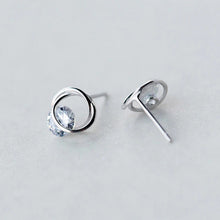 Laden Sie das Bild in den Galerie-Viewer, Zirkonia Ringe Ohrstecker