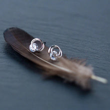 Laden Sie das Bild in den Galerie-Viewer, Zirkonia Ringe Ohrstecker