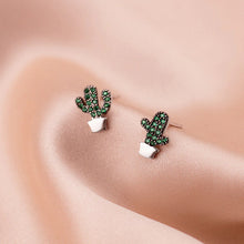 Laden Sie das Bild in den Galerie-Viewer, Kaktus Ohrstecker aus Silber