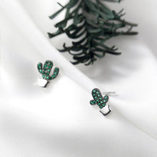Laden Sie das Bild in den Galerie-Viewer, Kaktus Ohrstecker aus Silber