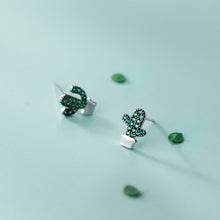 Laden Sie das Bild in den Galerie-Viewer, Kaktus Ohrstecker aus Silber