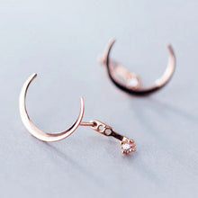 Laden Sie das Bild in den Galerie-Viewer, Mond Ohrstecker aus Silber