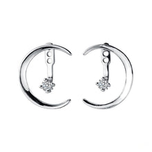 Laden Sie das Bild in den Galerie-Viewer, Mond Ohrstecker aus Silber