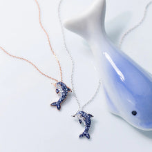Laden Sie das Bild in den Galerie-Viewer, Delfin Halskette aus Silber