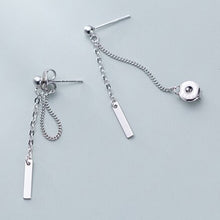 Laden Sie das Bild in den Galerie-Viewer, Geometrische Ketten Ohrstecker aus Silber