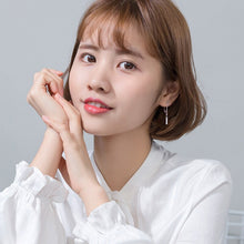 Laden Sie das Bild in den Galerie-Viewer, Geometrische Ketten Ohrstecker aus Silber