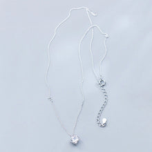 Laden Sie das Bild in den Galerie-Viewer, Eingeschlossene Kristall Halskette aus Silber