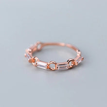 Laden Sie das Bild in den Galerie-Viewer, Geometrischer Ring aus Silber