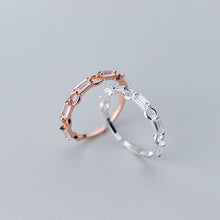 Laden Sie das Bild in den Galerie-Viewer, Geometrischer Ring aus Silber