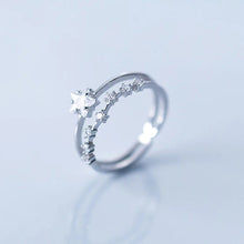 Laden Sie das Bild in den Galerie-Viewer, Sternen Ring aus Silber