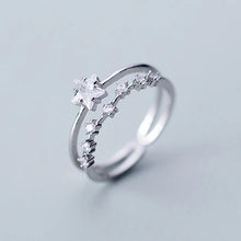 Laden Sie das Bild in den Galerie-Viewer, Sternen Ring aus Silber
