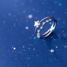 Laden Sie das Bild in den Galerie-Viewer, Sternen Ring aus Silber